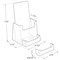 Azar Displays Trifold Brochure Holder w/ Business Card Pocket. Inside Dimension: 4.125"W, PK10 252922 - alternate 5